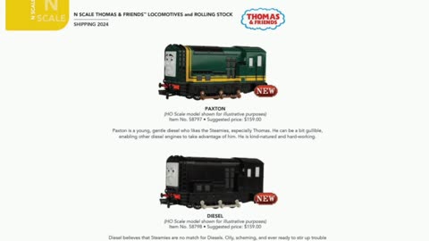 Still to come from Bachmann trains USA