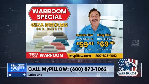 Lowest Price Ever For Giza Dream Sheet | Go Get WarRoom Specials At MyPillow