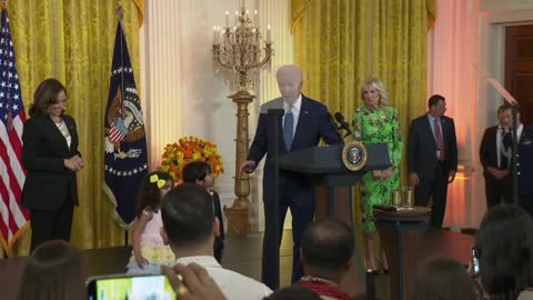 Creepy Joe Biden Spots Two Kids... He Just Can't Help Himself, Supporters Cheer Him On