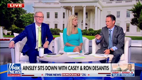 Ron and Casey DeSantis with Ainsley Earhardt on Fox News (July 20, 2023)