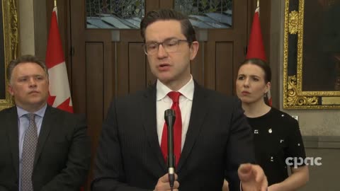 Conservative Leader Pierre Poilievre speaks with reporters on Parliament Hill – May 16, 2023