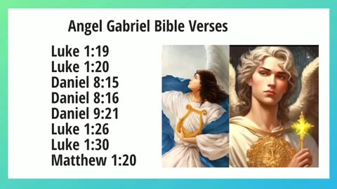 Angel Gabriel Bible Verses