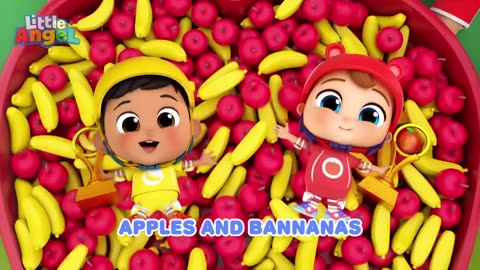 Apples and Bananas Playground Competition | @LittleAngel Kids Songs & Nursery Rhymes