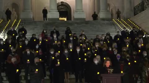 Members Of U.S. Congress & Senate Hold Vigil On One-Year Anniversary Of Jan. 6 Capitol Insurrection