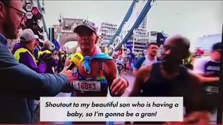 Winner of the 'womens' London marathon..