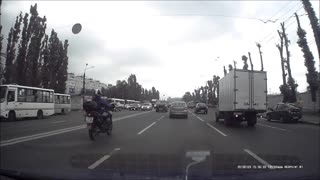 Motorcycle Rear-Ended at Traffic Light