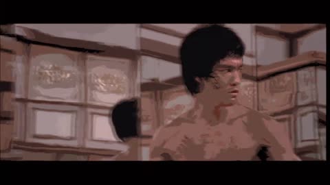 Bruce Lee vs Scarface Battle it Out in Classic scenes from Scarface & Enter the Dragon.