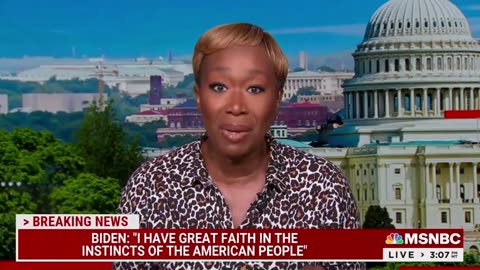 Joy Reid says she’s "terrified about where the country is going" but Biden "weirdly is not."