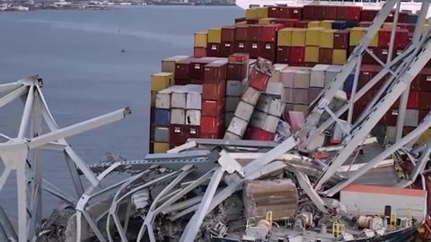 USA: Drone Footage Shows the Scale of the Damage Caused by the Baltimore Bridge Collapse!