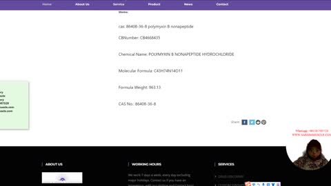 cas: 86408-36-8 polymyxin B nonapeptide