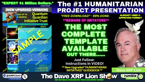 New Dave XRPLion: Life's Are Saved! ASIAN Elder’s Wealth Saves Humanity! – Sept 2023