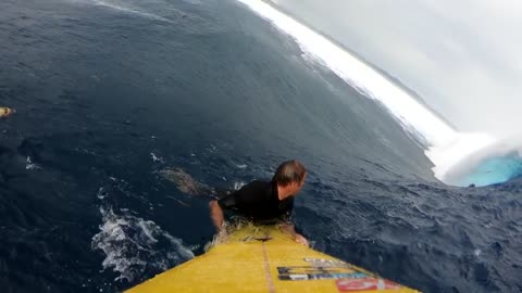 Watch_ Monster Cloudbreak Swell from the Paddle Perspective