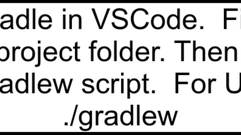 How ro refreshsync a gradle project in VisualStudioCode