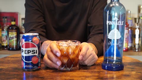 Pinnacle Whipped Vodka & Pepsi Peach