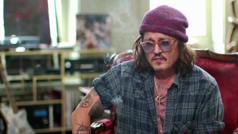 Johnny Depp's 'dark time' self-portrait goes on sale