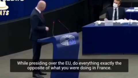 Kroatisch Europarlementariër tegen Macron in parlement