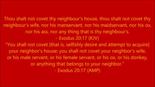 Book of Exodus | Chapter 20 Verse 17 - Holy Bible (KJV & AMP)