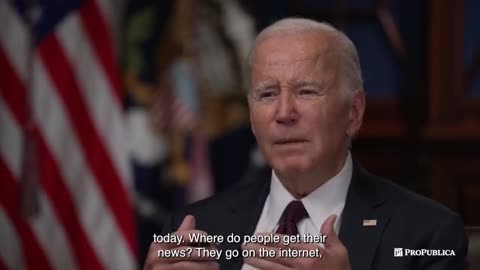 Joe Biden thinks Americans are too stupid to get their own information on the internet.