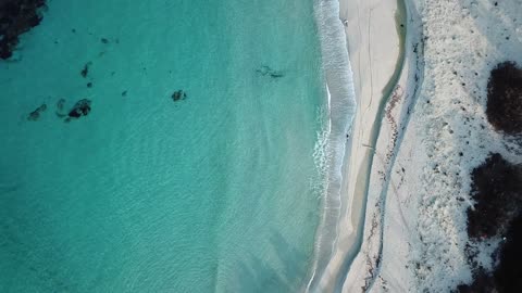 Cycling on the beautiful beach