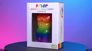 Male Body Candle Rainbow