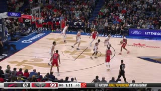 BRANDON INGRAM UNSTOPPABLE! 5 3s IN A ROW & 20 PTS in 3Q! Pelicans vs Raptors