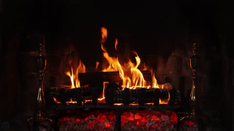 Relax to Smooth Jazz Christmas Music by the Fireplace