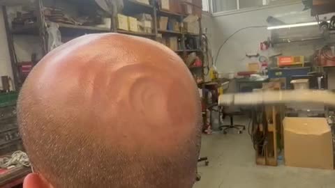 Scalp Massaged With Air Hose