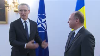 NATO Secretary General and the Minister of Foreign Affairs of Romania Bogdan Aurescu, 28 NOV 2022