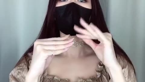 Sexy girl gesture dance and finger dance