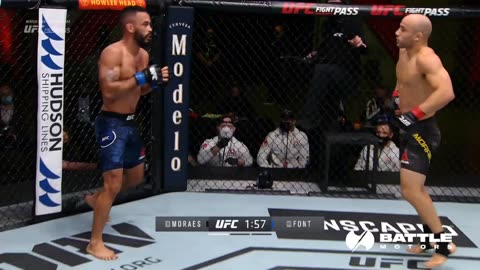 Rob font VS Marlon Moraes| free fight| highlights|UFCUNLEASHED