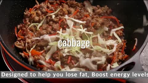 Wanna Lose Weight by Eating Chili-Blackbean Pork Cabbage Stir-Fry? (KETO DIET)