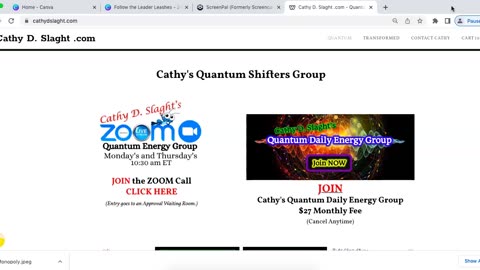 Cathy D. Slaght's Quantum Energy Group Zoom Call 3.23.2023