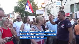 Thousands rally in various Serbia towns to protest against lithium excavation deal | N-Now ✅