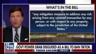 Tucker Carlson TikTok Ban Bill “Restrict Act” is The Patriot Act for the Internet! Terrifying!