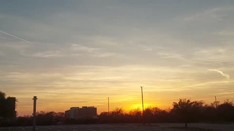 Dusk Bryan Texas Chemtrails