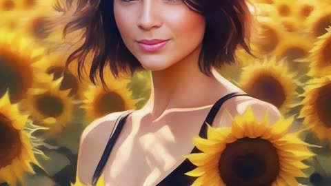 Luz ToonMe FaceSwap Sunflower Girl