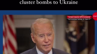 Biden agrees to send Cluster Bombs to Ukraine!