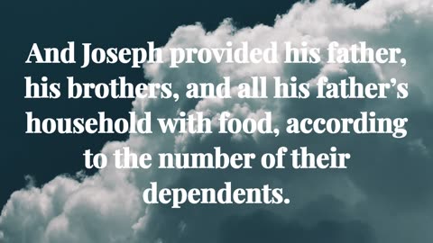 Genesis Chapter 47: Joseph's Leadership in Famine | The Bible Corner