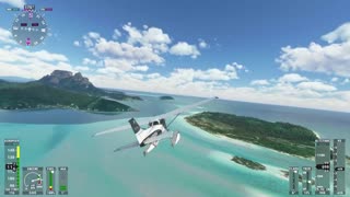 Flying Around Bora Bora 4K | Microsoft Flight Simulator 2020 #mfs2020