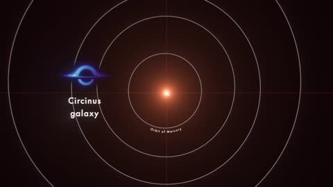 Animation sizes up the biggest black hole