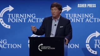 Tucker Carlson's First Speech After Fox News, Roasting Mike Pence, Joe Biden and More