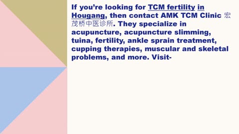 Best TCM fertility in Hougang