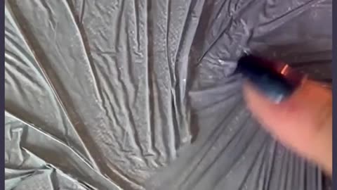 Plastic Wrap Technique for Creating Textured Mountains Shorts with Crackle Effect