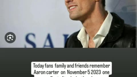 We remember Aaron carter November 5 2023 11/5/23