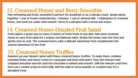 17 Recipes with Creamed Honey
