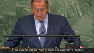 Lavrov at the UN General Assembly calling the Lugansk region Laoska, and Zaporizka - Zaporizhzhya