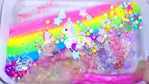 My best collection unicorn _1hour Satisfing Slime video _Slime 🍁 ASMR #Slime video _mp4