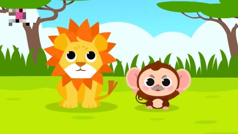 Animals cartoon The Lion lesson|Pinkfong