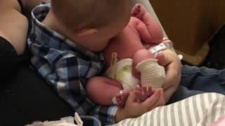 Big Brother and Little Sister Share Precious Moment