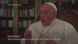 Pope Francis criticized laws that criminalize homosexuality as “unjust”